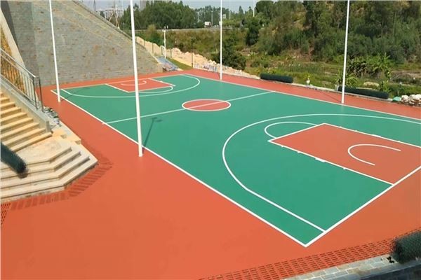 山東硅PU籃球場環保材料